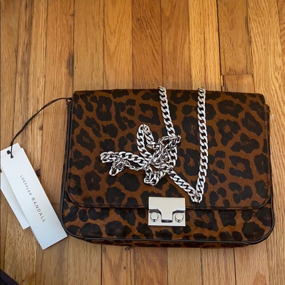 NWT Loeffler Randall bag calf hair
